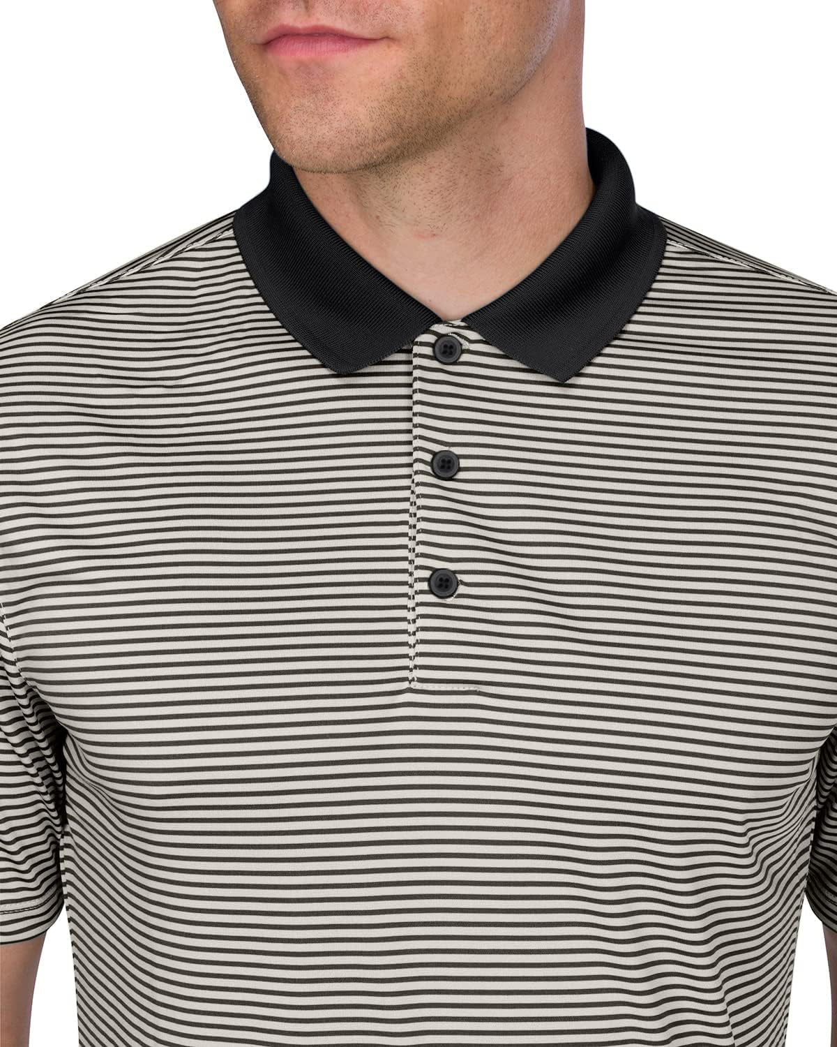 Quick Dry Golf Shirts for Men - Moisture Wicking Short-Sleeve Casual Polo Shirt