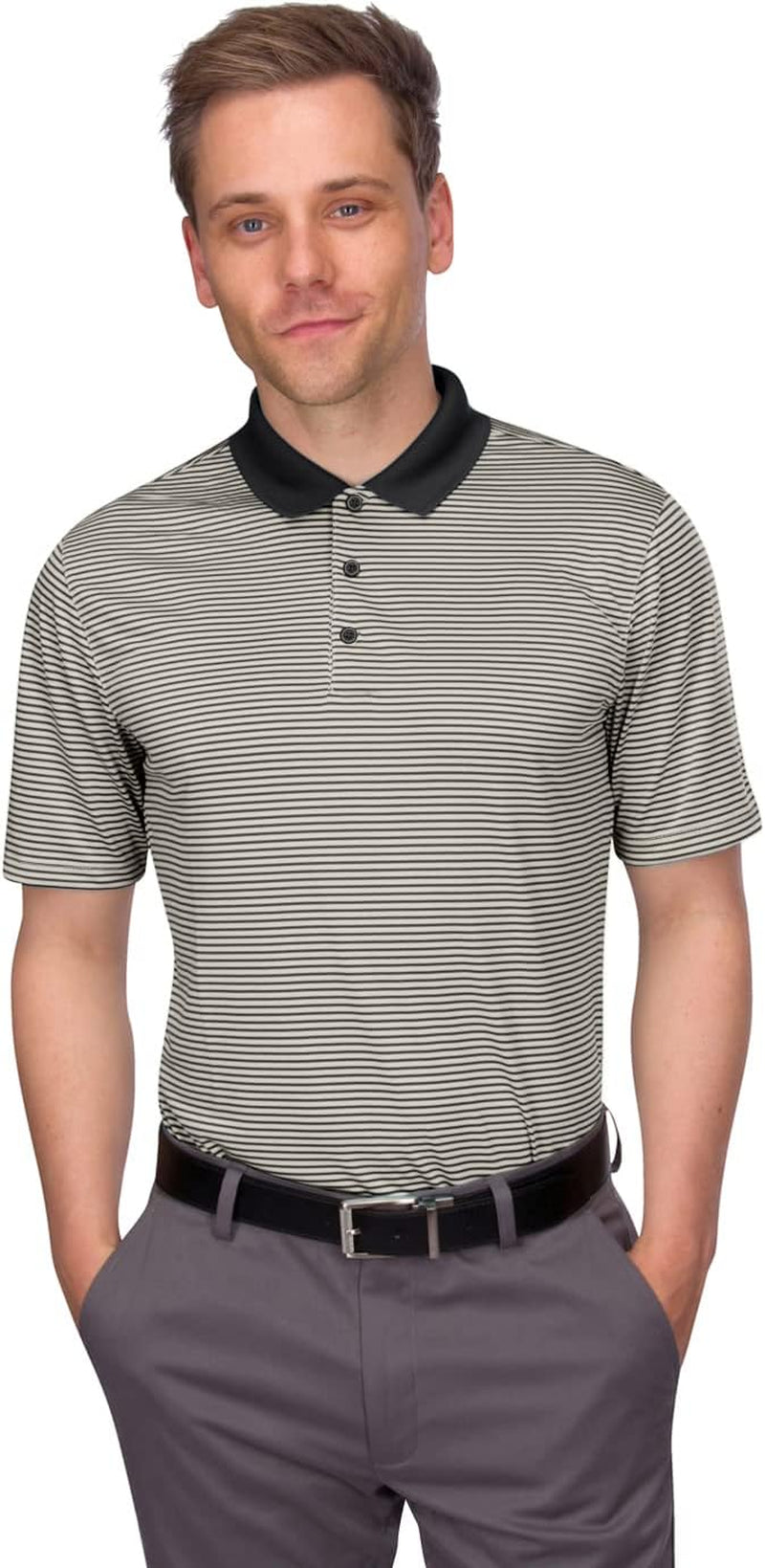Quick Dry Golf Shirts for Men - Moisture Wicking Short-Sleeve Casual Polo Shirt